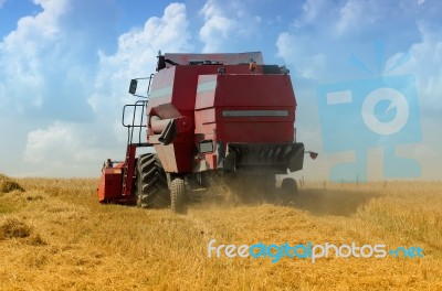 The Combine Harvester Stock Photo