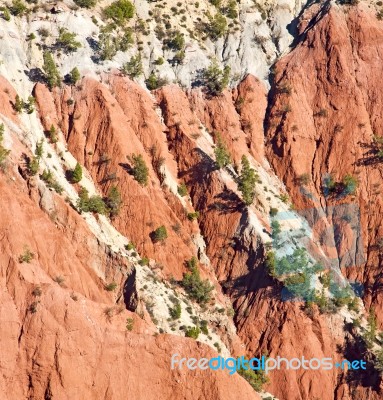 The    Dades Valley In Atlas Moroco Africa Ground Tree  And Nobo… Stock Photo