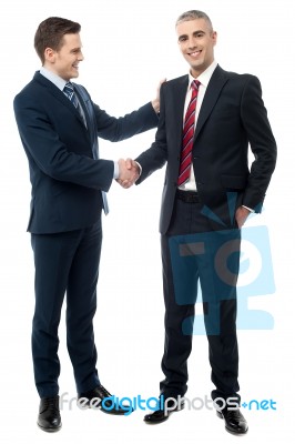 The Deal Has Been Finalized Stock Photo