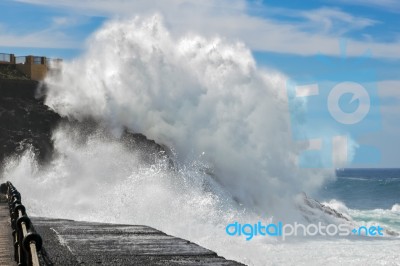 The Elements At Work Stock Photo