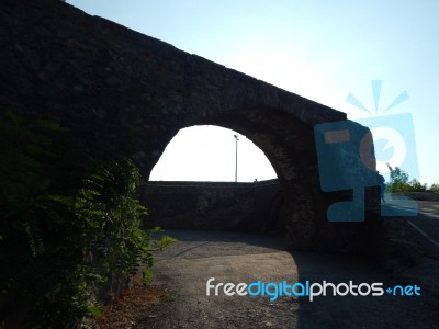 The Eleventh Century Castle On The Volcanic Mountain, Architecture And Elements  Stock Photo