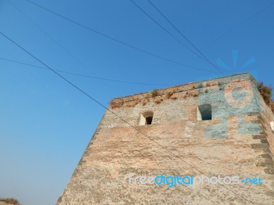 The Eleventh Century Castle On The Volcanic Mountain, Architecture And Elements  Stock Photo