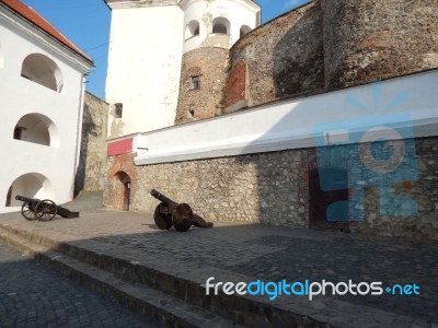 The Eleventh Century Castle On The Volcanic Mountain, Architecture And Elements  Stock Photo