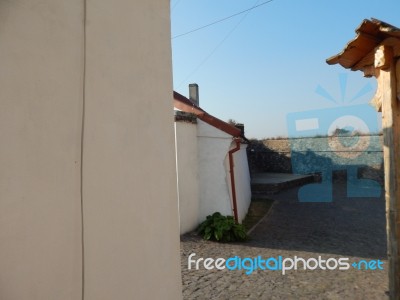 The Eleventh Century Castle On The Volcanic Mountain, Architecture And Elements  Stock Photo