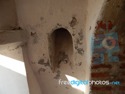 The Eleventh Century Castle On The Volcanic Mountain, Architecture And Elements Stock Photo