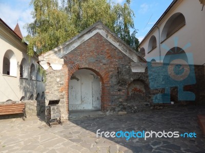 The Eleventh Century Castle On The Volcanic Mountain, Architecture And Elements Stock Photo