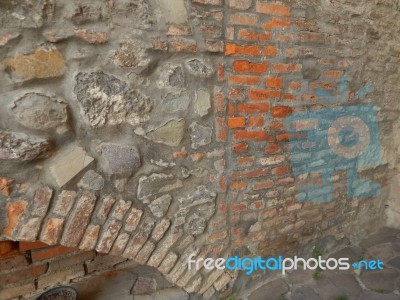 The Eleventh Century Castle On The Volcanic Mountain, Architecture And Elements Stock Photo