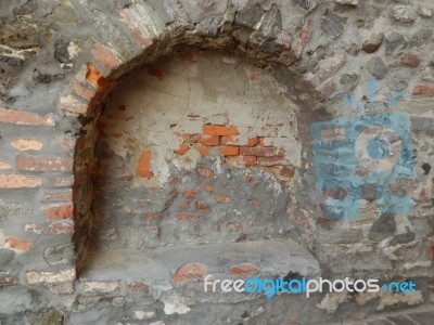 The Eleventh Century Castle On The Volcanic Mountain, Architecture And Elements Stock Photo