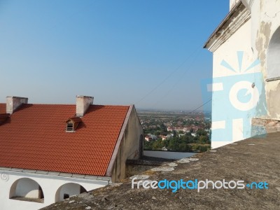 The Eleventh Century Castle On The Volcanic Mountain, Architecture And Elements Stock Photo