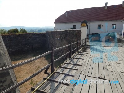 The Eleventh Century Castle On The Volcanic Mountain, Architecture And Elements Stock Photo