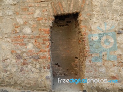 The Eleventh Century Castle On The Volcanic Mountain, Architecture And Elements Stock Photo