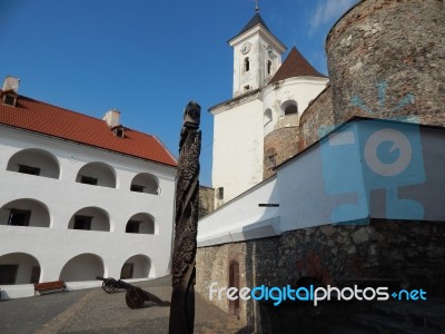 The Eleventh Century Castle On The Volcanic Mountain, Architecture And Elements Stock Photo