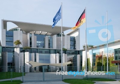 The Federal Chancellery Building Offical Residence Of The German… Stock Photo