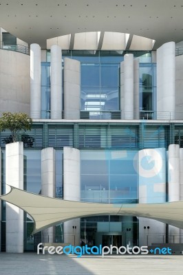 The Federal Chancellery Building Offical Residence Of The German… Stock Photo