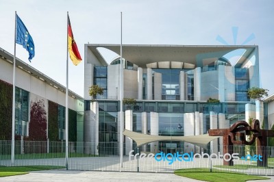 The Federal Chancellery Building Offical Residence Of The German… Stock Photo