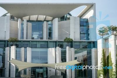 The Federal Chancellery Building Offical Residence Of The German… Stock Photo