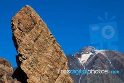 The Finger Of God Near Mount Teide Stock Photo