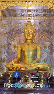 The Golden Buddha Statue Stock Photo