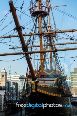 The Golden Hind In London Stock Photo