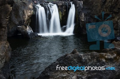 The Gorge Waterfall And Creek Stock Photo