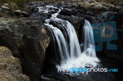 The Gorge Waterfall And Creek Stock Photo