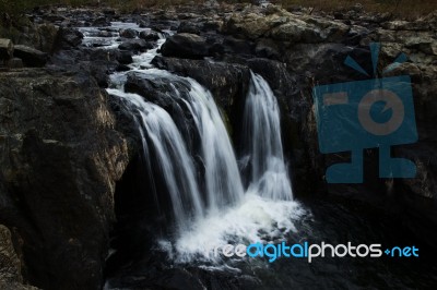 The Gorge Waterfall And Creek Stock Photo