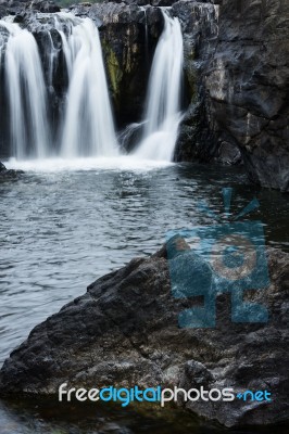 The Gorge Waterfall And Creek Stock Photo