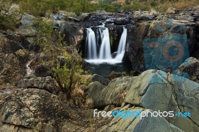 The Gorge Waterfall And Creek Stock Photo