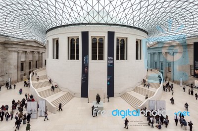 The Great Court At The British Museum Stock Photo