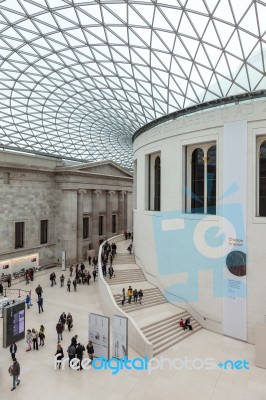 The Great Court At The British Museum In London Stock Photo