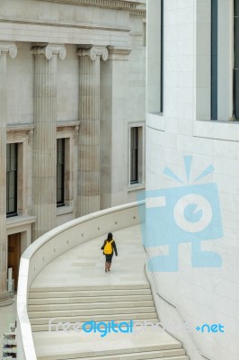 The Great Court At The British Museum In London Stock Photo