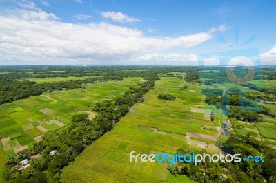 The Helicopter Shot From Dhaka, Bangladesh Stock Photo