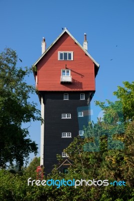 The House In The Clouds Building In Thorpeness Stock Photo