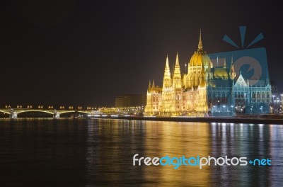 The Hungarian Parliament Stock Photo