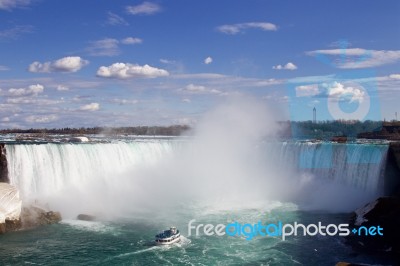 The Image Of The Niagara Falls Stock Photo