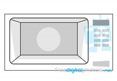 The Microwave Stock Image