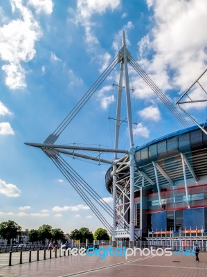 The Millennium Stadium At Cardiff Arms Park Stock Photo