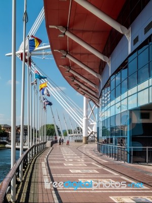 The Millennium Stadium At Cardiff Arms Park Stock Photo