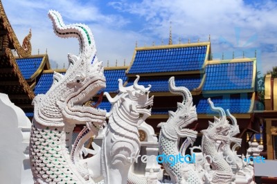 The Most Beautiful Temple In Sukhothai Wat Pipat Mongkol Temple Stock Photo