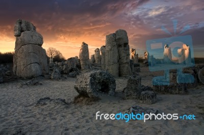 The Mysterious Rocks Stock Photo