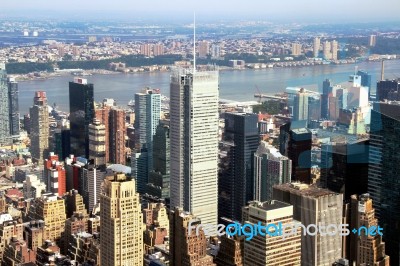 The New York Roof Over View From The Empire State Building, Catcher 2013 Stock Photo