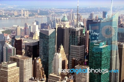 The New York Roof Over View From The Empire State Building, Catcher 2013 Stock Photo