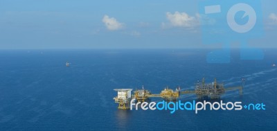 The Offshore Oil Rig Stock Photo