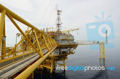 The Offshore Oil Rig Stock Photo