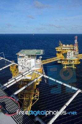 The Offshore Oil Rig Stock Photo