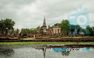 The Old Royal Palace Thailand  Old Temple Stock Photo