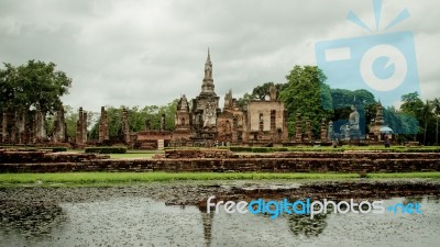 The Old Royal Palace Thailand  Old Temple Stock Photo