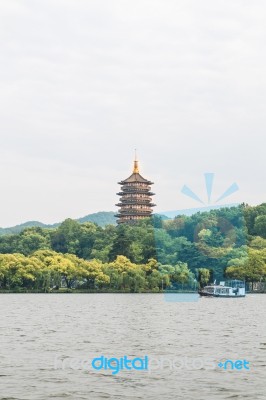 The Pagoda Of West Lake Stock Photo