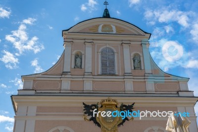 The Parish Church Of St. Nicholas In Bad Ischl Stock Photo