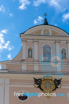 The Parish Church Of St. Nicholas In Bad Ischl Stock Photo